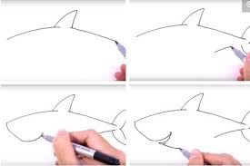 Drawing in parts is easier than trying to outline the whole figure at once. Baby Shark Drawing Step By Step Easy And Simple