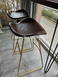 75cm Height Nordic High End Gold Bar Stool Designer Home Chair Coffee Milk Tea Front Desk Bar Chair Creative Coffee Coffee Chairs Gold Bar Stools Bar Chairs