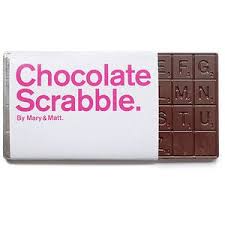 Two Of My Favorite Things In One Simple Package Creative Packaging Design Chocolate Packaging Scrabble