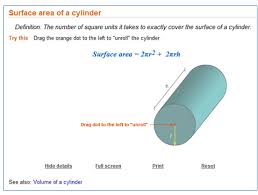 Surface body formulas and calculation examples. Determining The Surface Area Of Cones And Cylinders Texas Gateway