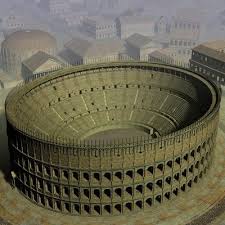 Here Is A 3d Reconstruction Of The Colosseum From An Aerial View The Massive Size Of The Structur Ancient Greek Architecture Ancient Architecture Ancient Rome