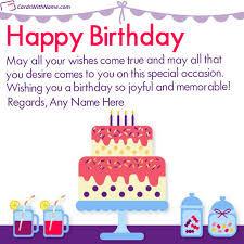 Greeting Card Birthday Wishes With Name And Photo Editor Online Best Birthday Images Quotes With Name Editor Name Birthday Quotes Happy Birthday Wishes Cards Best Birthday Images Happy Birthday Fun