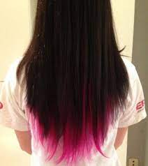 hairweb de haare farben dip dye hair beispiele anleitung haare schwarz farben rosa haarspitzen rosa strahnchen