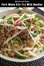 Pork Mince Stir Fry With Noodles Recipe Pork Mince Recipes Pork Mince Best Pork Recipe