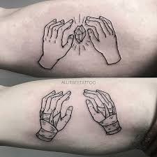 Allie Made These Tattoos For Two Brothers One Is A Climber The Other A Geologist See More Alliebeetattoo Sibling Tattoos Pikachu Tattoo Brother Tattoos