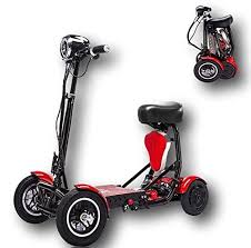 Foldable Lightweight Power Mobility Scooter Wheelchair Multi Terrain Easy Travel Electric In 2020 Electric Scooter With Seat Best Electric Scooter Electric Wheelchair