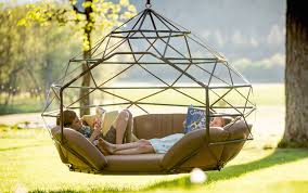 Like floating on a cloud, this hanging lounger will add comfort and style to your garden, patio, or yard. Modern Hanging Chairs Take The Coziness Outside
