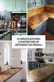 But if there's a sticky mess underneath, it might not be. 45 Unique Kitchen Countertops Of Different Materials Digsdigs
