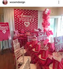 Pink Victoria Secret Birthday Party Pink Party Decorations Hotel Birthday Parties Pink Birthday Party Decorations