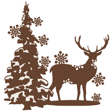 Download Reindeer Winter Scene Svg Scrapbook Cut File Cute Clipart Files For Silhouette Cricut Pazzles Free Svgs Free Svg Cuts Cute Cut Files