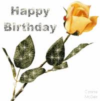 Happy birthday message and tulips flower on table. Birthday Flowers Gifs Get The Best Gif On Giphy
