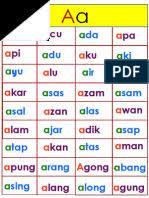 Perkataan vokal berganding other contents: List Perkataan A E I O U B C D