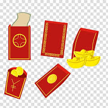 Red envelope chinese new year blue, red packet png. Red Envelope Chinese New Year Sycee Chinese New Year Red Envelopes Creative Collection Transparent Background Png Clipart Hiclipart