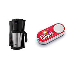 Black And Decker Brew And Go Black Decker Dcm18s Brew N Go Personal Coffeemaker W Travel Mug Folger S Dash Button Mugs Small Appliances Brewing