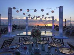 Wedding Reception Setup At Sunset Terrace At Hard Rock Cancun Hardrockcancunwedding Hard Rock Hotel Cancun Wedding Hard Rock Cancun Wedding Hard Rock Cancun