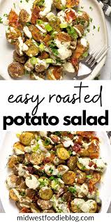 Easy Roasted Potato Salad Recipe In 2020 Easy Roasted Potatoes Roasted Potatoes Roasted Potato Salads