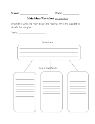29 comprehensive main idea worksheets kitty baby love