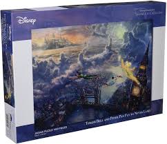 Available in 300, 550, 750, 1000 pieces and deluxe sets. Amazon Com 1000 Piece Jigsaw Puzzle Peter Pan Tinker Bell And Peter Pan Fly To Never Land Special Art Collection 51x73 5cm Toys Games
