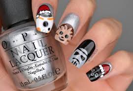 Star Wars Holiday Nail Art Star Wars Nails Nails Christmas Nails Acrylic