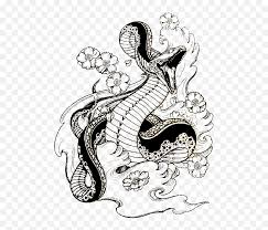 Nowadays traditional japanese tattoos are gaining popularity amongst the japanese youths. Japanese Traditional Tattoo Snake Full Size Png Download Traditional Japanese Snake Drawing Japanese Tattoo Png Free Transparent Png Images Pngaaa Com