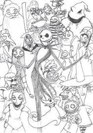 The Nightmare Before Christmas Coloring Page Christmas Coloring Pages Coloring Books Halloween Coloring Pages