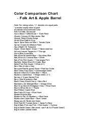 48 Abundant Americana Acrylic Paint Conversion Chart