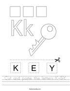 letter k worksheets twisty noodle
