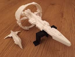Statios Preview 3d Printed Ships Eve Online Science Fiction Art Retro Robot Art