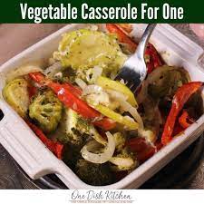 Joanie Zisk One Dish Kitchen On Instagram Easy Vegetable Casserole For One This Is The Vegetable Casserole Recipes Flavorful Vegetables Veggie Side Dishes