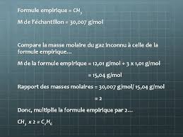 Pour simplifier, prenons la formule empirique : Chapitre 12 Lanalyse Des Lois Des Gaz 12
