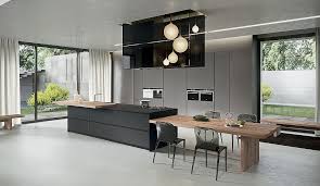Kitchen Island That Offers An Extended Dining Table In Wood Sophisticated Contemporary K Kitchen Island Dining Table Contemporary Kitchen Island Modern Kitchen