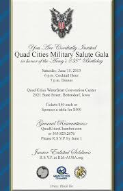 Quad Cities Military Salute Gala Through A Partnership With Rock Island Arsenal Ausa Chapter 5102 In Honor Of Military Salute Quad Cities Rock Island Arsenal
