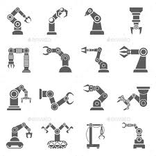Find & download free graphic resources for robot icon. Robotic Arm Black Icons Set Robot Arm Robot Icon Robot Logo