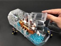 Lego ship in a bottle. Light My Bricks Lego Ship In A Bottle 21313 Lighting Kit Light My Bricks