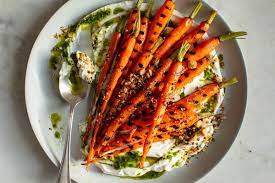 Grilled Carrots With Yogurt Carrot Top Oil And Dukkah Recipe Recipe Grilled Carrots Vegetable Recipes Carrots