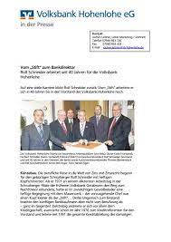 Link to fitch ratings' report: Rolf Schneider Arbeitet Seit 40 Jahren Fur Die Volksbank Hohenlohe