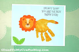 Kid Crafts For Daddy S Birthday Handprint Lion Father S Day Keepsake Printable Fathers Day Crafts Daddy Birthday Gifts Lion Craft