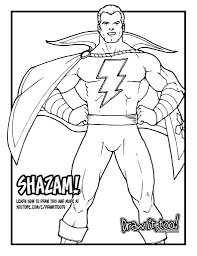 Shazam coloring pages will primarily attract the attention of comic book lovers. Ndbdpijba6tgam