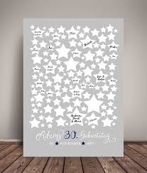 Dekoration Gastebuch Poster Geburtstag Stars Grau Blau A3 Ein Designerstuck Von Wandzucker Bei Dawanda Geburtstag Geburtstag Leinwand Und Geburtstags Uberraschung Ideen