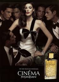 Ysl Cinema Dress Harper S Bazaar Australia Perfume Ad Saint Laurent Perfume Fragrance Campaign