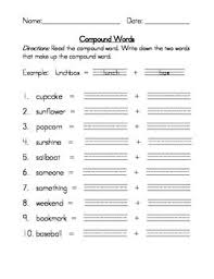 Compound Words Worksheets Compound Words Worksheets Compound Words Teaching Vocabulary