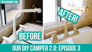 Unfortunately, these errors can seriously decrease the value. Diy Camper Makeover Painting Things Gold White And A Flooring Decision Youtube
