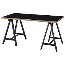 Marine plywood is the best material to use if you can find it in your locality otherwise any cabinet grade material will work. Linnmon Tabletop Black Plywood 59x29 1 2 Ikea