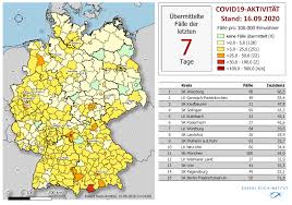 Die daten geben das aktuelle lagebild wieder, so wie es sich für die behörden in deutschland darstellt. Https Www Rki De De Content Infaz N Neuartiges Coronavirus Situationsberichte Sept 2020 2020 09 16 De Pdf Blob Publicationfile