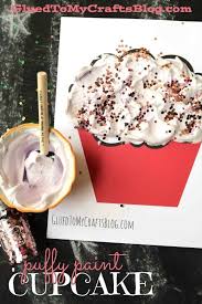 Puffy Paint Cupcake Kid Craft Idea Free Printable Puffy Paint Toddler Valentine Crafts Cupcake Crafts