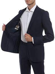 Emporio armani presenta la collezione di abiti e vestiti da donna. Emporio Armani Wool Navy Blue Suit Ø±Ø³Ù…ÛŒ Zcvmebzc261922 Ikrix