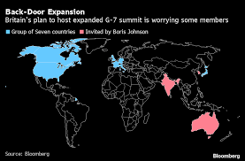 Group of 7 countries (g7) definition: Boris Johnson Triggers G 7 Fears Of Rival Alliance To Counter China Bloomberg