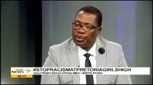 Parktown boys' principal to be reinstated after losing job over enock mpianzi's death. Panyaza Lesufi On Pretoria Girls High School Youtube