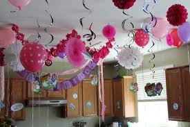 The House Decorations For The Babies First Birthday Party Birthday Decorations At Home Diy Birthday Decorations Birthday Room Decorations