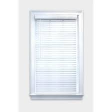 Allen Roth Cordless Faux Wood 2 In Cordless White Faux Wood Room Darkening Blinds Common 35 In Actual 34 5 In X 64 In Lowes Com White Faux Wood Blinds Horizontal Blinds Wood Blinds